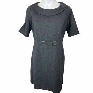 WHITE HOUSE BLACK MARKET GRAY SIZE 10 PONTE KNIT W